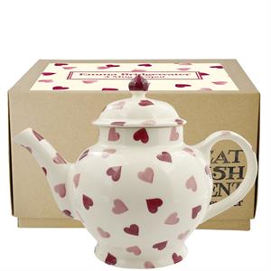 Emma Bridgewater Pink Hearts 4 Mug Teapot